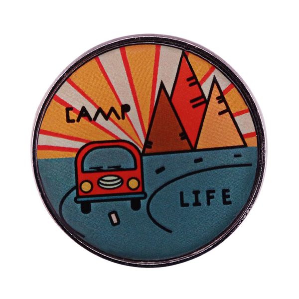 camp life badge pin motivational travel brooch mountains hiking camping lover gift, Blue
camp life badge pin motivational travel brooch mountains hiking camping lover gift, Blue