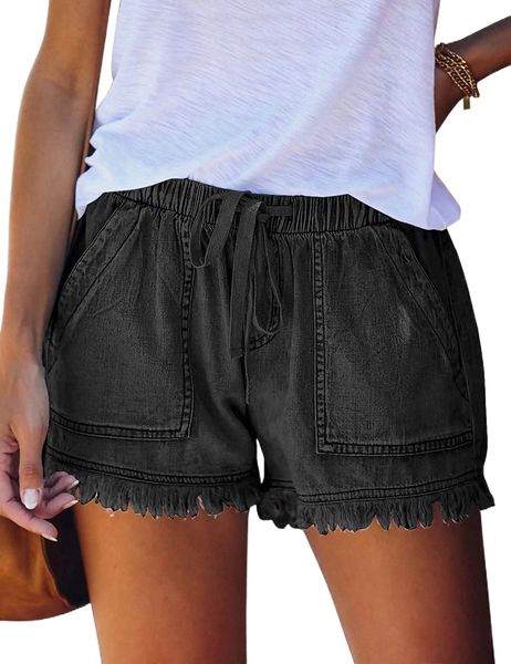 women's summer casual shorts breathable mid waist shorts with pockets m7wr#, White;black
women's summer casual shorts breathable mid waist shorts with pockets m7wr#, White;black
