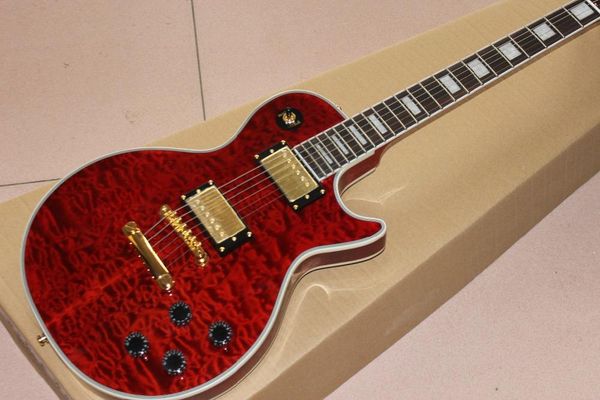 custom electric guitar,rosewood fingerboard gitaar,red color flame maple guitarra.gold hardware
custom electric guitar,rosewood fingerboard gitaar,red color flame maple guitarra.gold hardware