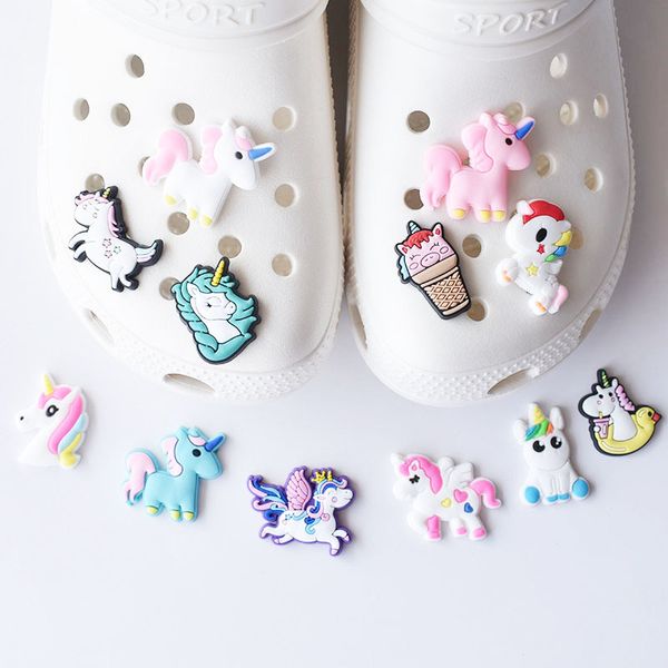 unicorn pvc soft rubber shoe flower ornament party decoration removable garden shoes ornament buckle charms
unicorn pvc soft rubber shoe flower ornament party decoration removable garden shoes ornament buckle charms