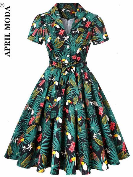 parrot bird print summer women vintage dress beach green retro pin up casual party robe rockabilly 60s swing sundress, Black;gray
parrot bird print summer women vintage dress beach green retro pin up casual party robe rockabilly 60s swing sundress, Black;gray