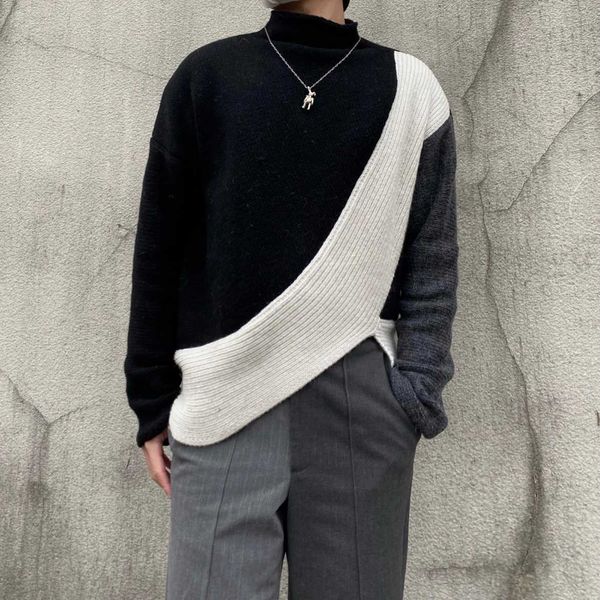 men's sweaters kirby original independent non kiko kostadinov stitched sweater, White;black
men's sweaters kirby original independent non kiko kostadinov stitched sweater, White;black