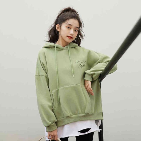 spring letter print sweatshirt hoodies vintage fleece clothes 2021 women kawaii solid colors korea aesthetic sweatshirt pullover t220726, Black
spring letter print sweatshirt hoodies vintage fleece clothes 2021 women kawaii solid colors korea aesthetic sweatshirt pullover t220726, Black