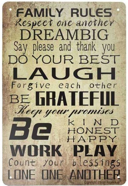 new metal tin sign retro vintage family rules aluminum sign for home coffee wall decor 8x12 inch
new metal tin sign retro vintage family rules aluminum sign for home coffee wall decor 8x12 inch