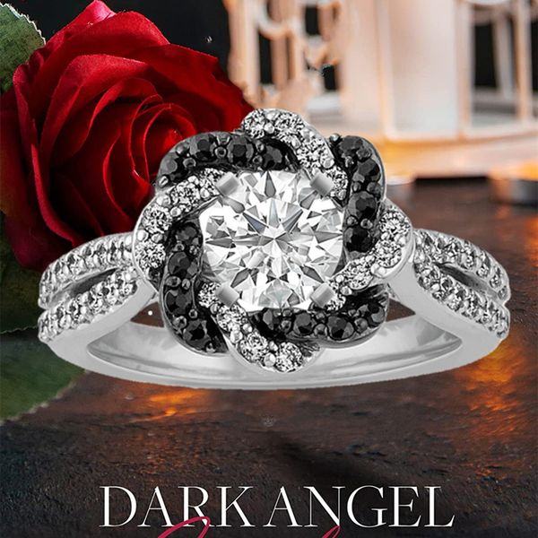 fashion round black crystal braided twist halo engagement ring flower jewelry for women valentine s day gift 220716, Slivery;golden
fashion round black crystal braided twist halo engagement ring flower jewelry for women valentine s day gift 220716, Slivery;golden