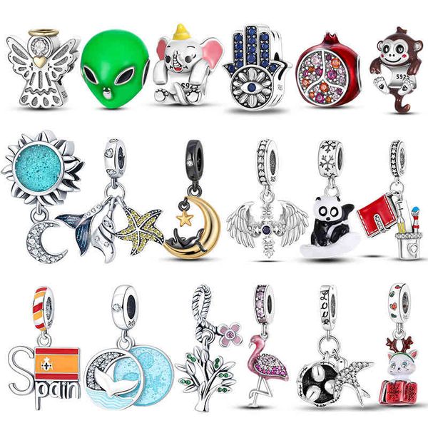 new arrival 925 sterling silver pendant alien eyes moon wings charm bead fit original pandora bracelet necklace women jewelry
new arrival 925 sterling silver pendant alien eyes moon wings charm bead fit original pandora bracelet necklace women jewelry