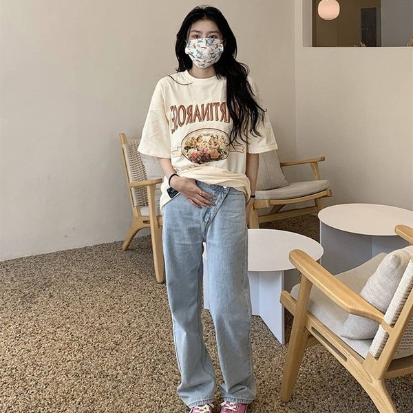 the new loose european and american style art campus students round neck long shoulder short sleeve t-shirt female w2ir#, White
the new loose european and american style art campus students round neck long shoulder short sleeve t-shirt female w2ir#, White
