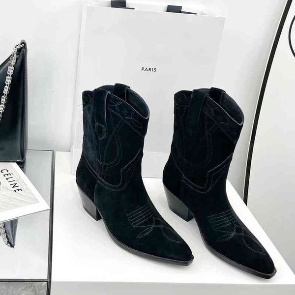 style black western ankle biker cowgirl boots cowboy heel pull-on embroidered booties leather outsole snip toe boot women luxury designers 6
style black western ankle biker cowgirl boots cowboy heel pull-on embroidered booties leather outsole snip toe boot women luxury designers 6