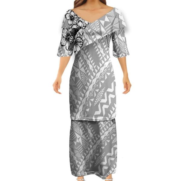 wholesale price ruffle off shoulder dresses hawaii polynesian tribal lady v-neck puletasi dresses for party couples dress 220706, White
wholesale price ruffle off shoulder dresses hawaii polynesian tribal lady v-neck puletasi dresses for party couples dress 220706, White