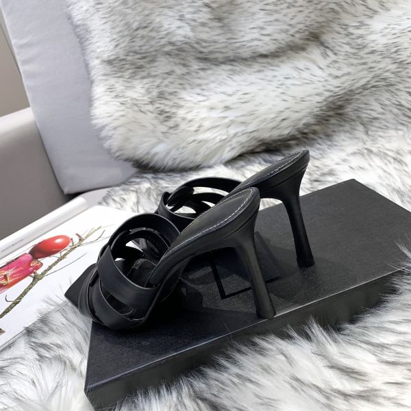 tribute heeled mules women high heel sandals smooth leather designer luxury lady outdoor shoes beach casual sandals, Black
tribute heeled mules women high heel sandals smooth leather designer luxury lady outdoor shoes beach casual sandals, Black