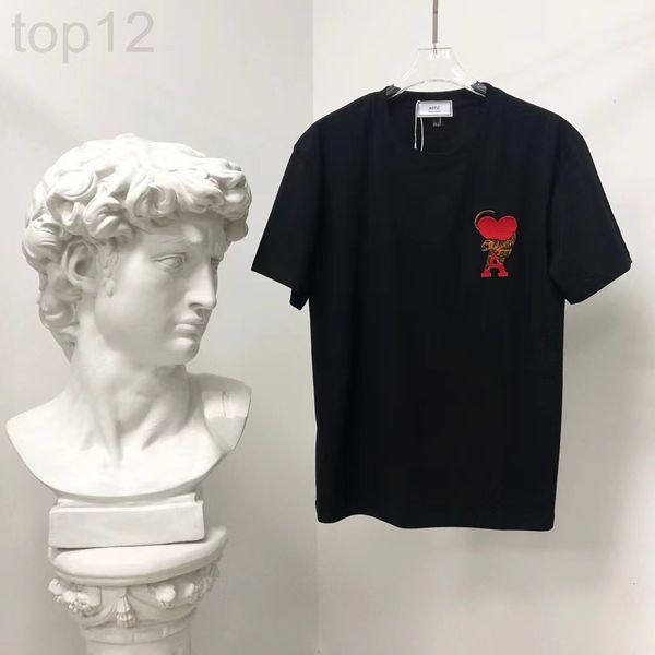women's t-shirt designer chaopai 22 early spring new capsule series couple's loose love letter embroidery simple short sleeve t-sh, White
women's t-shirt designer chaopai 22 early spring new capsule series couple's loose love letter embroidery simple short sleeve t-sh, White