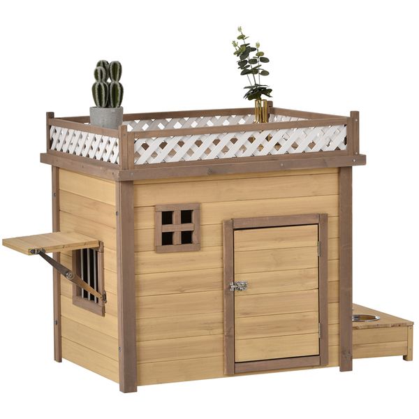 31.5 wooden dog houses puppy shelter kennel outdoor & indoor dog crate with flower stand wood feeder
31.5 wooden dog houses puppy shelter kennel outdoor & indoor dog crate with flower stand wood feeder