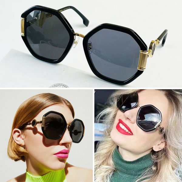 womens designer sunglasses ve4413 fashion black gold irregular big frame brand glasses leisure travel uv protection street shooting trend la, White;black
womens designer sunglasses ve4413 fashion black gold irregular big frame brand glasses leisure travel uv protection street shooting trend la, White;black