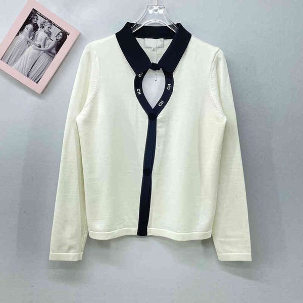 women's knits tees xiaoxiangfeng chest love design casual cardigan single breasted temperament polo collar contrast color thin knit wom, White
women's knits tees xiaoxiangfeng chest love design casual cardigan single breasted temperament polo collar contrast color thin knit wom, White