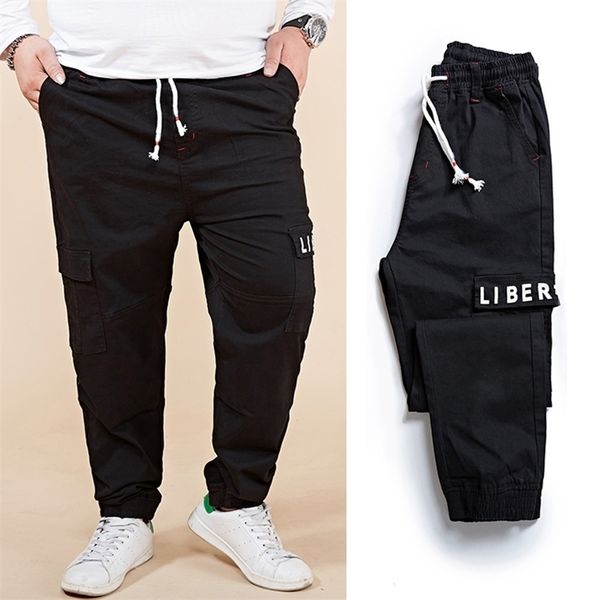 plus size 6xl 7xl 8xl men's harem cargo pants fashion letter print elastic waist big pocket beam foot casual pants male trousers 201126, Black
plus size 6xl 7xl 8xl men's harem cargo pants fashion letter print elastic waist big pocket beam foot casual pants male trousers 201126, Black
