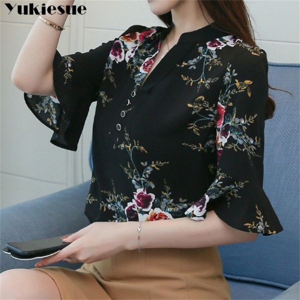 summer short sleeve floral print shirt blouse for women blusas womens and blouses chiffon shirts woman plus size 210412, White
summer short sleeve floral print shirt blouse for women blusas womens and blouses chiffon shirts woman plus size 210412, White