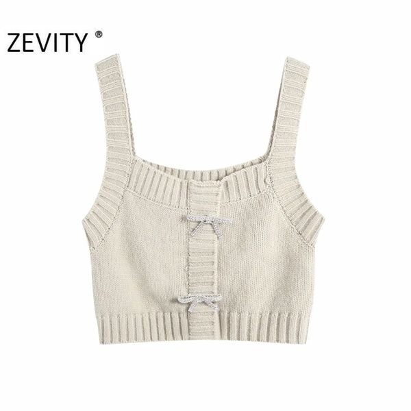 zevity women fashion faux diamond bow decoration knitted sling sweater female spaghetti strap short vest chic crop s469 201202, White;black
zevity women fashion faux diamond bow decoration knitted sling sweater female spaghetti strap short vest chic crop s469 201202, White;black