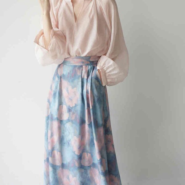 skirts harajuku style french oil painting abstract flower pocket knee length a-type skirt women's bottom 2022ss gentle 3t0s, Black
skirts harajuku style french oil painting abstract flower pocket knee length a-type skirt women's bottom 2022ss gentle 3t0s, Black