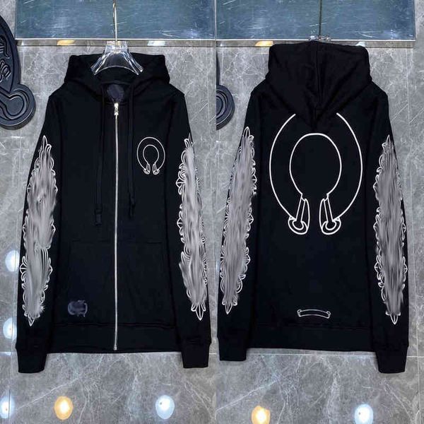 fashion mens designer sweatshirts classic brand ch loose hoodie horseshoe sanskrit print luxury zipper jacket pullover hooded coat women sw, Black
fashion mens designer sweatshirts classic brand ch loose hoodie horseshoe sanskrit print luxury zipper jacket pullover hooded coat women sw, Black