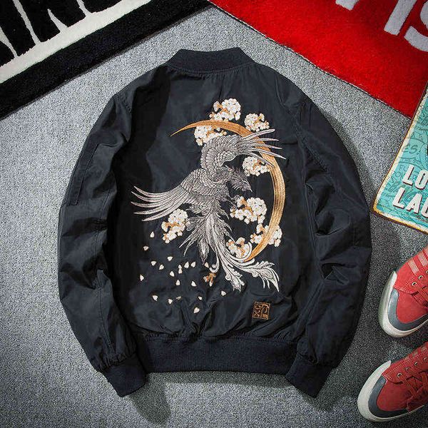bomber jacket men hip hop embroidery phoenix flight jackets mens autumn winter retro baseball jacket harajuku streetwear fashion t220816, Black;brown
bomber jacket men hip hop embroidery phoenix flight jackets mens autumn winter retro baseball jacket harajuku streetwear fashion t220816, Black;brown