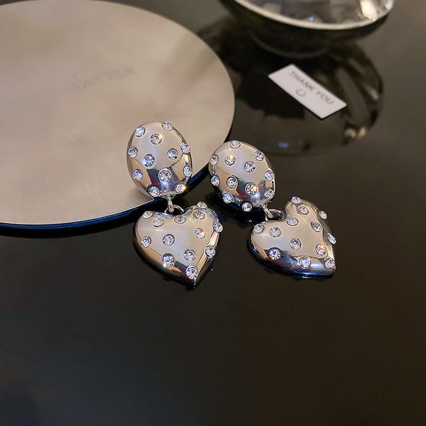 silver needle star point diamond love heart earrings graceful and fashionable stud earrings metal cold style personal influencer sweet cool, Golden
silver needle star point diamond love heart earrings graceful and fashionable stud earrings metal cold style personal influencer sweet cool, Golden