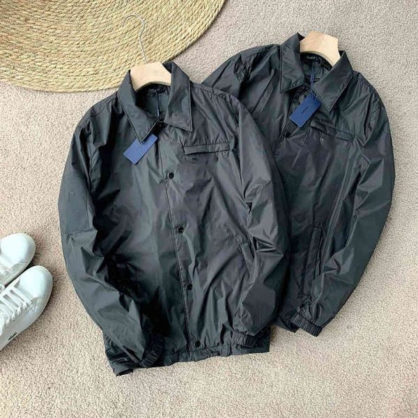 selling men's jacket 2022 new trendy brand triangle logo simple business casual lapel thin windbreaker fashion brand pda clothes, Black;brown
selling men's jacket 2022 new trendy brand triangle logo simple business casual lapel thin windbreaker fashion brand pda clothes, Black;brown