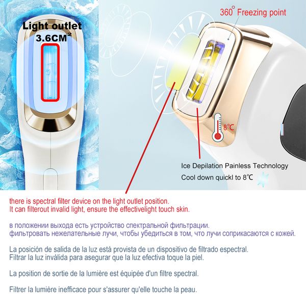 ipl ice laser epilator hair remova cooling 8j-15j big display 48w 9999xx flashes home use shaving fotoepilator perfections
ipl ice laser epilator hair remova cooling 8j-15j big display 48w 9999xx flashes home use shaving fotoepilator perfections