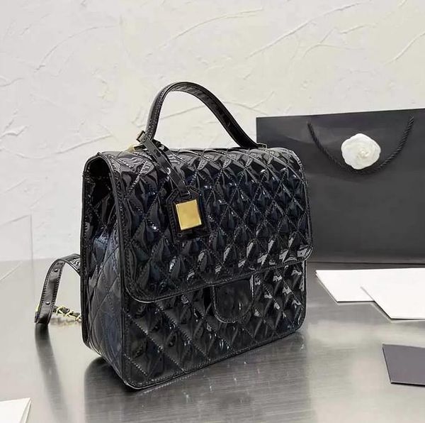 sw ladies backpack designer bags black patent leather flap handle handbags brand gold-tone metal chains cover high capacity crossbody totes
sw ladies backpack designer bags black patent leather flap handle handbags brand gold-tone metal chains cover high capacity crossbody totes