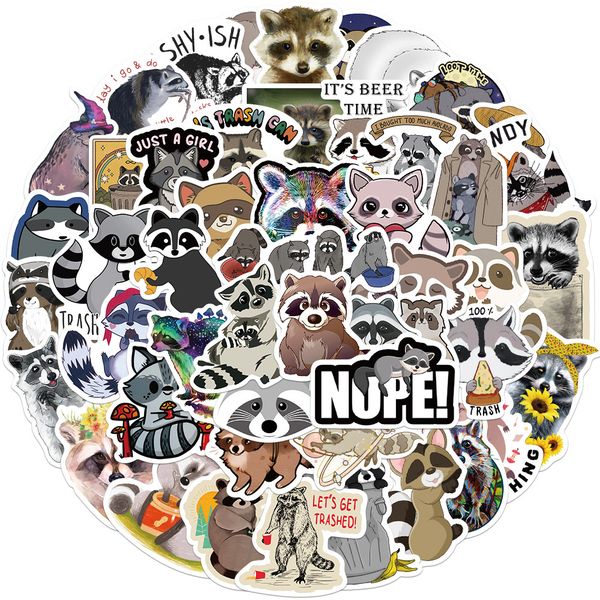 50pcs cute raccoon cartoon stickers for waterproof diy bike skateboard fridge lapkawaii animal decals sticker
50pcs cute raccoon cartoon stickers for waterproof diy bike skateboard fridge lapkawaii animal decals sticker