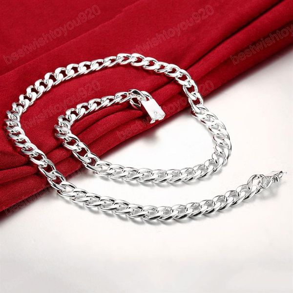 fashion 925 silver chain necklace classic jewelry personality 10mm men's necklace 24 inches christmas gifts
fashion 925 silver chain necklace classic jewelry personality 10mm men's necklace 24 inches christmas gifts