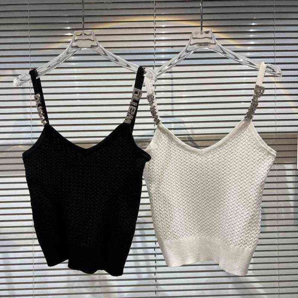 premium summer arrival sleeveless v neck metal shoulder strap slim knitted tank women vest gf043, White
premium summer arrival sleeveless v neck metal shoulder strap slim knitted tank women vest gf043, White