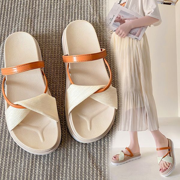 slippers designer thick soled sandals women's summer 2022 new korean muffin flip flops fashion net red beach sandals32yf, Black
slippers designer thick soled sandals women's summer 2022 new korean muffin flip flops fashion net red beach sandals32yf, Black