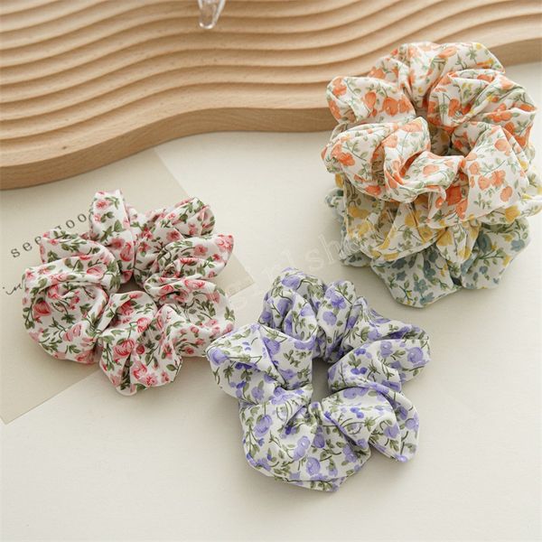 spring trendy elastic rope ribbon hair scrunchies large intestine hair circle chiffon print floral string ribbons, Slivery;white
spring trendy elastic rope ribbon hair scrunchies large intestine hair circle chiffon print floral string ribbons, Slivery;white