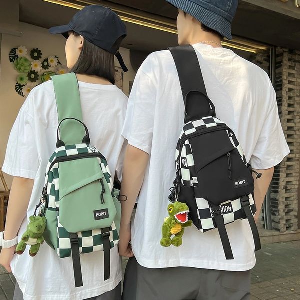 fashion bag men's backpack leisure grid large capacity oblique shoulder bag chest bags
fashion bag men's backpack leisure grid large capacity oblique shoulder bag chest bags