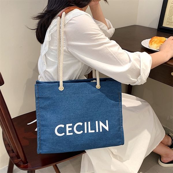factory discount 66% off large capacity lazy hemp rope hand women's 2022 new denim canvas tote leisure mommy shopping bag
factory discount 66% off large capacity lazy hemp rope hand women's 2022 new denim canvas tote leisure mommy shopping bag