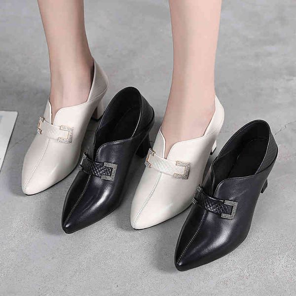 boots 21 spring and autumn mid heel cow leather mother shoes, versatile thick heel deep mouth small soft sole, ewh6, Black
boots 21 spring and autumn mid heel cow leather mother shoes, versatile thick heel deep mouth small soft sole, ewh6, Black