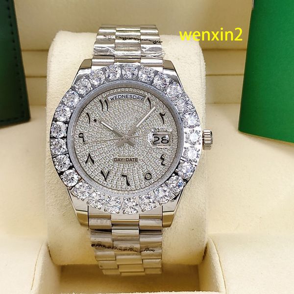 classic men's watch luxury 44 mm mechanical automatic stainless steel bezel large drilling dial full drilling arabic figures, Slivery;brown
classic men's watch luxury 44 mm mechanical automatic stainless steel bezel large drilling dial full drilling arabic figures, Slivery;brown