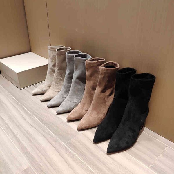 boots women's elastic suede boots children's winter shoes high heels pointed toes super series, Black
boots women's elastic suede boots children's winter shoes high heels pointed toes super series, Black