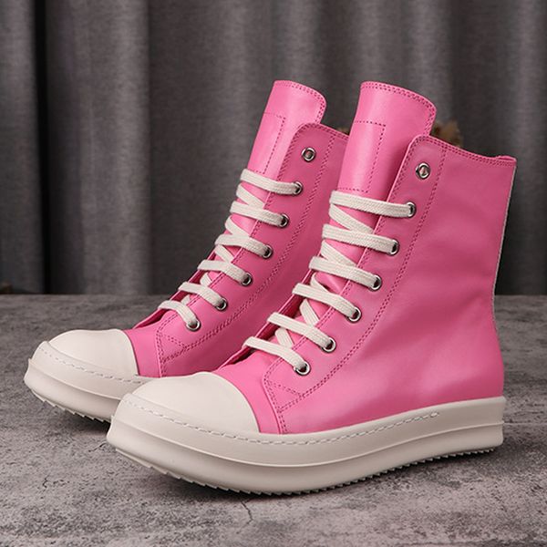 leather rick shoes genuine minimalist style solid men sneakers lace-up pink owens women's sports shoes rubber men's sneaker casual
leather rick shoes genuine minimalist style solid men sneakers lace-up pink owens women's sports shoes rubber men's sneaker casual