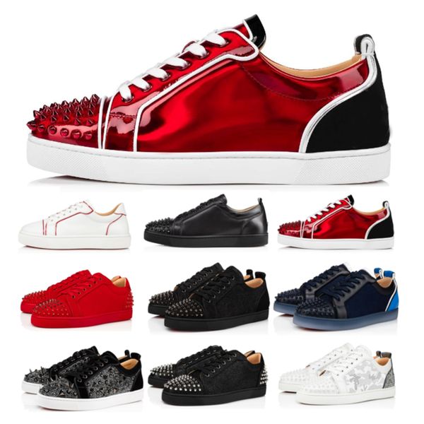 red bottomed designer shoes rivets loafers low studded suede shoe black red white mens women chaussures sneakers trainers with box 35-47
red bottomed designer shoes rivets loafers low studded suede shoe black red white mens women chaussures sneakers trainers with box 35-47