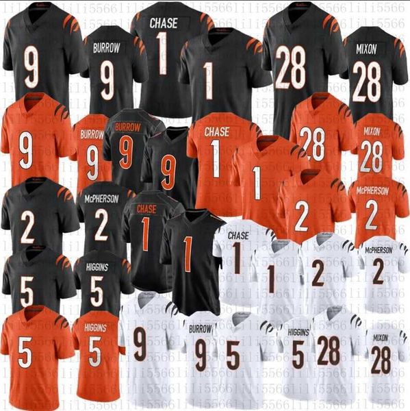 mens 1 ja'marr chase 9 joe burrow football jerseys 2 evan mcpherson 28 mixon 5 tee higgins stitched jerseys, Black
mens 1 ja'marr chase 9 joe burrow football jerseys 2 evan mcpherson 28 mixon 5 tee higgins stitched jerseys, Black