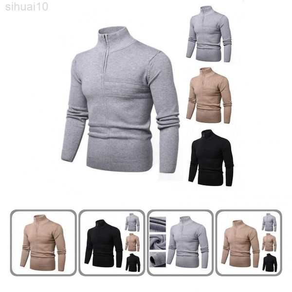 spring sweater warm sweater anti-shrink stand collar stylish big stitches men sweater l220801, White;black
spring sweater warm sweater anti-shrink stand collar stylish big stitches men sweater l220801, White;black