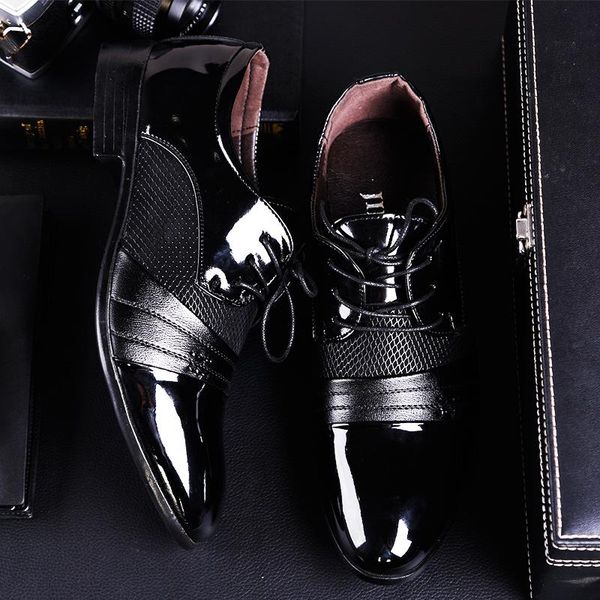 dress shoes men pointed toe oxford pu leather men's business flat hollow outs breathable banquet wedding, Black
dress shoes men pointed toe oxford pu leather men's business flat hollow outs breathable banquet wedding, Black