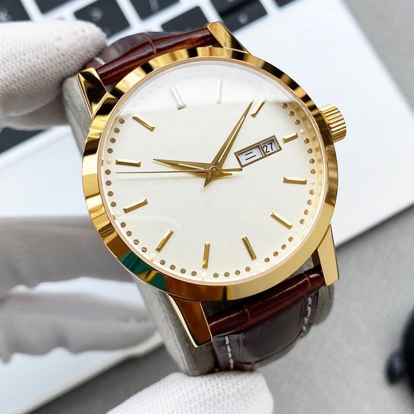 mens watches automatic mechanical watch 40mm round bezel fashion business wristwatches montre de luxe for men, Slivery;brown
mens watches automatic mechanical watch 40mm round bezel fashion business wristwatches montre de luxe for men, Slivery;brown