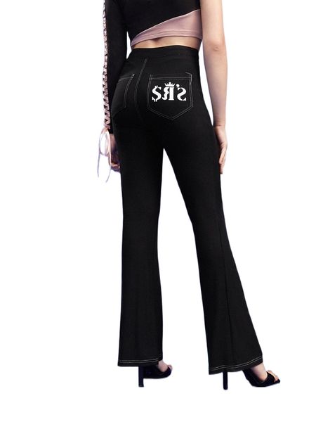 x sugarey's letter graphic flare leg pants h6io#, Black;white
x sugarey's letter graphic flare leg pants h6io#, Black;white