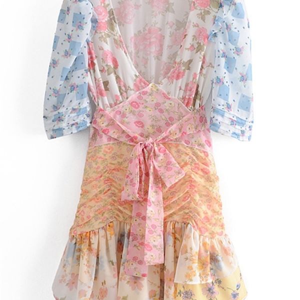 retro france short puff sleeve floral print hit color dres pleated ruffle tie bow sashes mini dresses holiday 220516, Black;gray
retro france short puff sleeve floral print hit color dres pleated ruffle tie bow sashes mini dresses holiday 220516, Black;gray