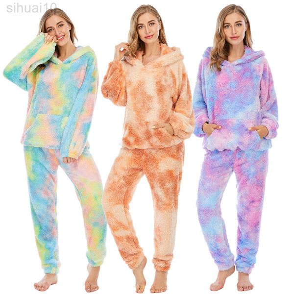 winter thick warm velvet set woman 2 pieces women's pajamas hooded pajama for women sleepwear womens outfits pajamas sets l220803, Black;red
winter thick warm velvet set woman 2 pieces women's pajamas hooded pajama for women sleepwear womens outfits pajamas sets l220803, Black;red