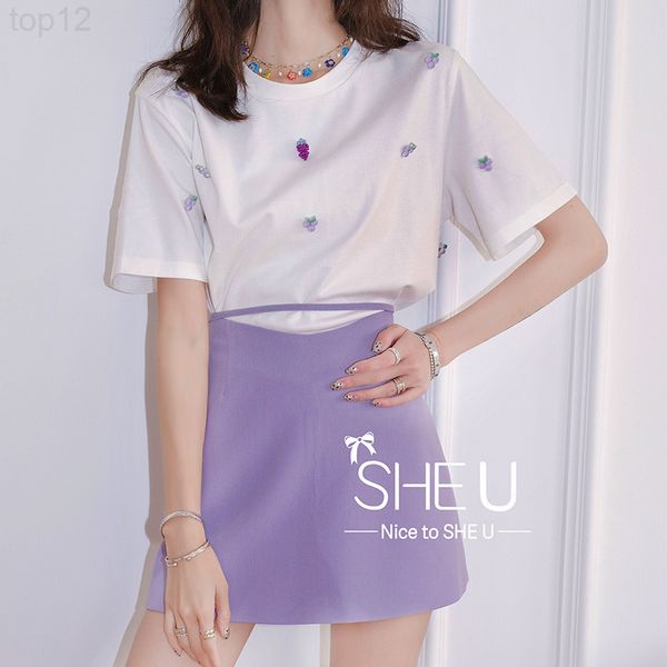 designer she u sweet girl a-line skirt thirteen line women's dress niche design short high waist slim 2022, White
designer she u sweet girl a-line skirt thirteen line women's dress niche design short high waist slim 2022, White