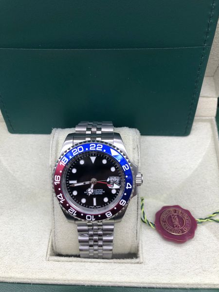 with original box wristwatches aaa mens watches automatic mechanical 40mm watch stainless steel blue red ceramic sapphire super luminous mon, Slivery;brown
with original box wristwatches aaa mens watches automatic mechanical 40mm watch stainless steel blue red ceramic sapphire super luminous mon, Slivery;brown