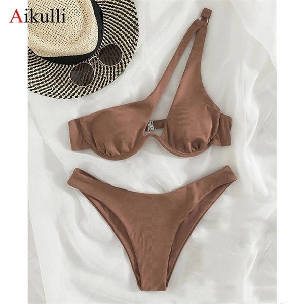 one shoulder bikinis swimsuits cut out women swimwear underwire biquini high cut bathing suit push up beach bikini set 220509, White;black
one shoulder bikinis swimsuits cut out women swimwear underwire biquini high cut bathing suit push up beach bikini set 220509, White;black